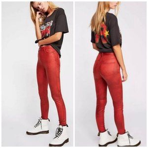 We The Free Faux Suede High Rise Skinnies
